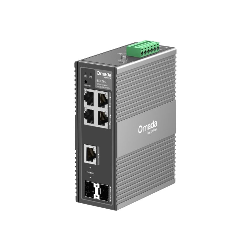 Omada By TP-Link  IES206G │6-Port Gigabit  Industrial Easy Managed Switch